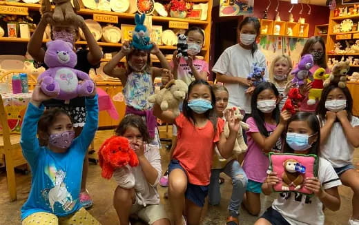a group of children in clothing