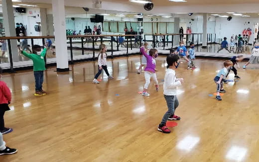 a group of children playing a game