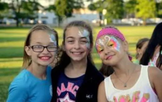 a group of girls posing for a photo