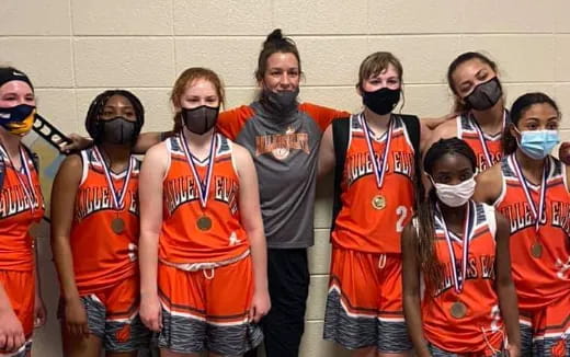 a group of people wearing face masks