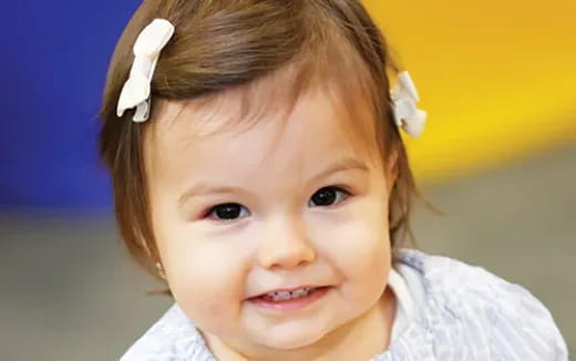 a close-up of a baby
