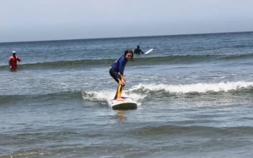 a man surfing on the waves