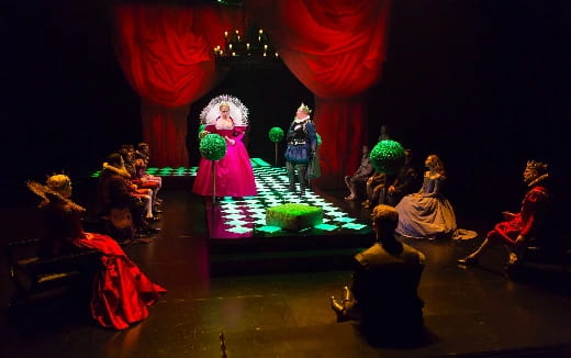 a group of people on a stage