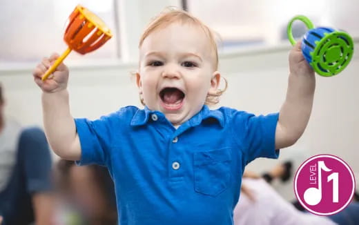 a child holding a toy