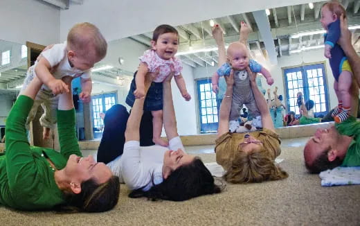 a group of children in a circle