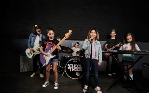 a group of people on a stage