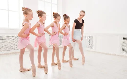 a group of girls in a room