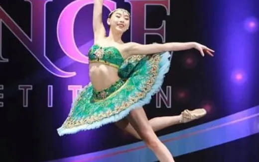 a person dancing on a stage