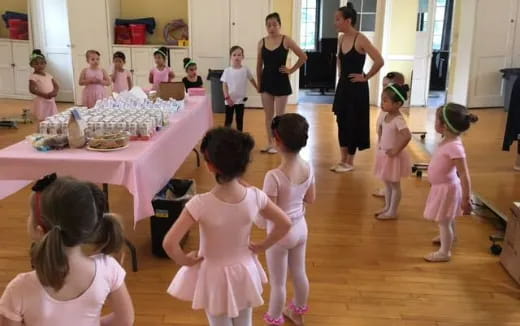 a group of children in a room