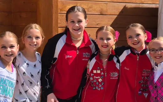 a group of people posing for a photo