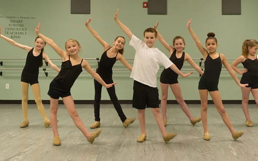 a group of people dancing