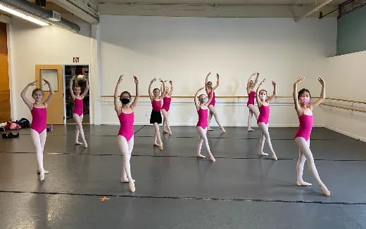 a group of girls in a room