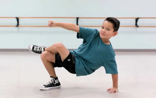 a boy on ice skates