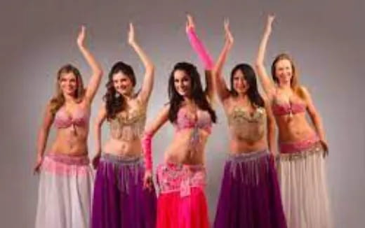 a group of women posing for a photo