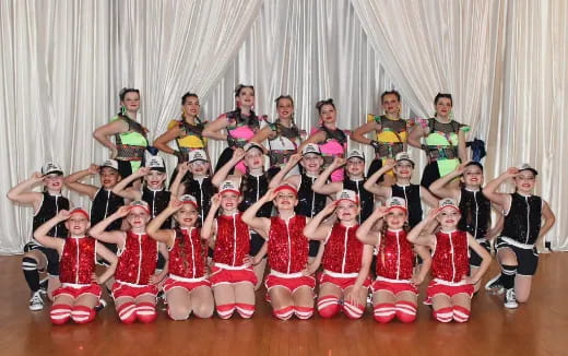 a group of people posing for a photo