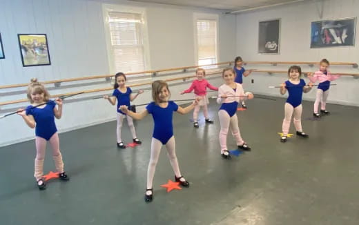 a group of children in a room