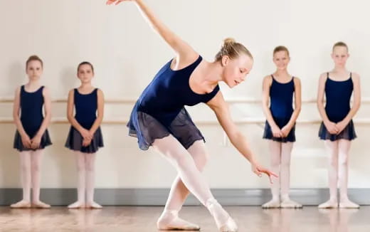 a woman doing a yoga pose