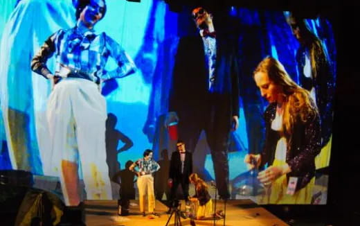 a group of people on a stage