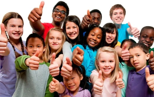a group of people posing for a photo