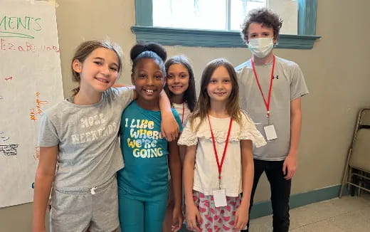 a group of people wearing face masks