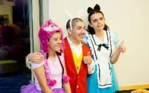 a group of people wearing clothing