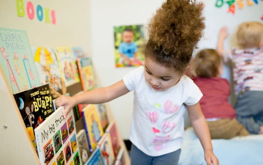 a young girl in a classroom