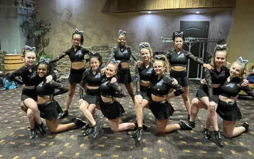 a group of women wearing roller blades
