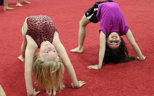 a group of people on the floor