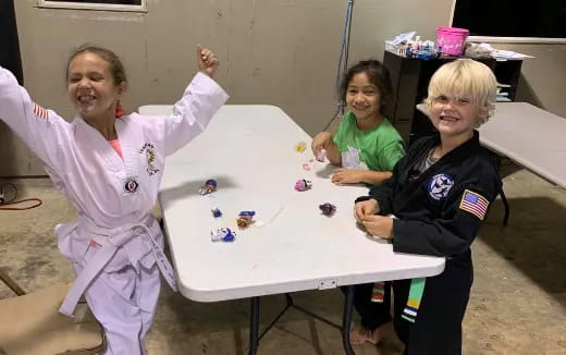 a group of children playing a game