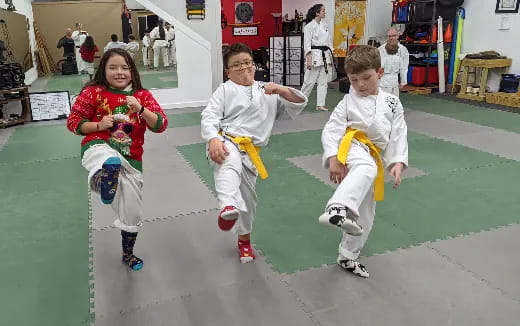 children in a gym