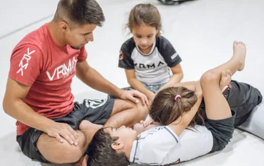 a group of people lying on the ground
