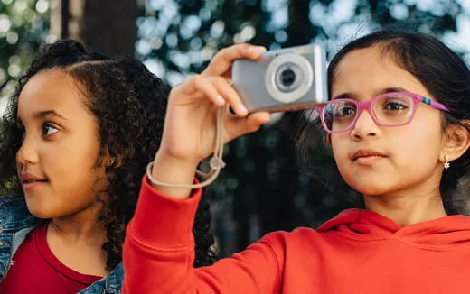 a person taking a selfie with a camera