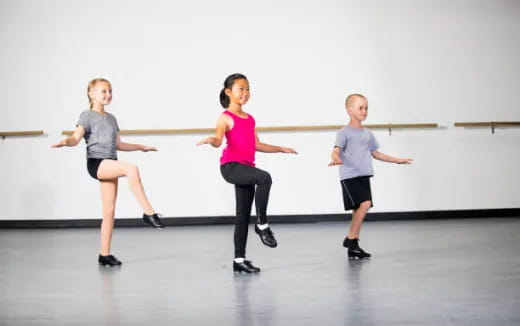 a group of people dancing