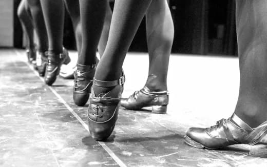 a group of people's legs