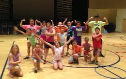 a group of children posing for a photo
