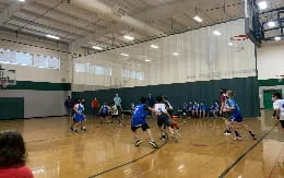 a group of people playing a sport