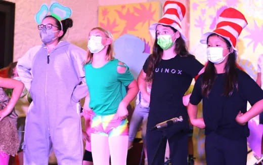 a group of people wearing clothing