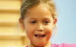 a close-up of a child