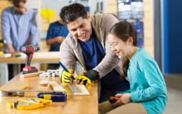 a group of people working on a project