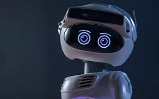 a close-up of a robot