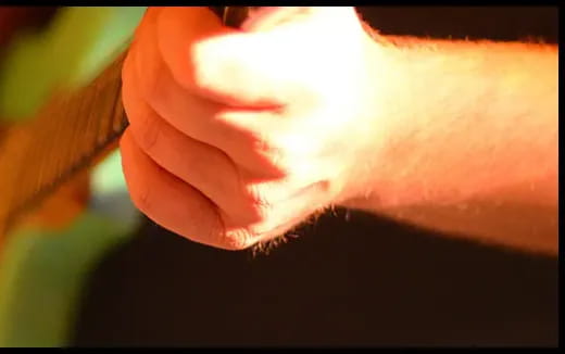 a close up of a person's mouth