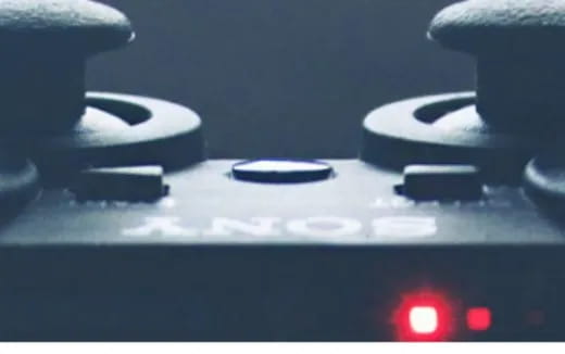 a close up of a game controller