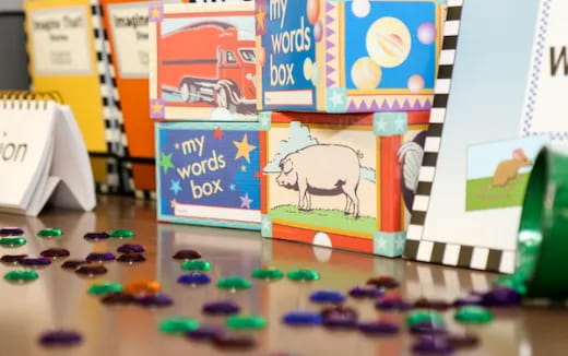 a group of children's toys