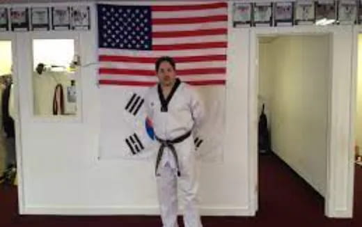 a person in a white suit
