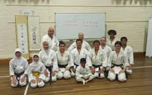 a group of people posing for a photo