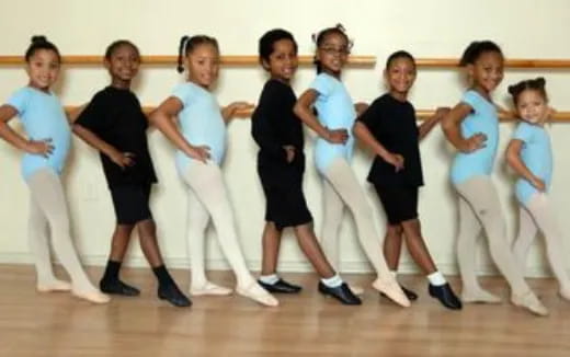 a group of people dancing