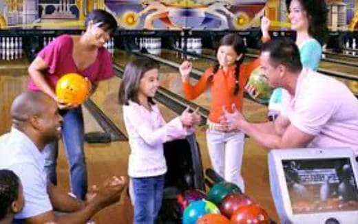 a group of people playing with balls