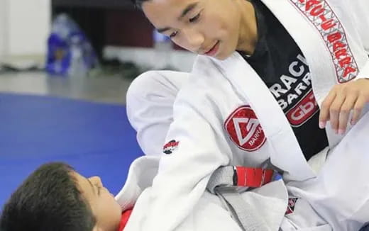 a person in a karate uniform