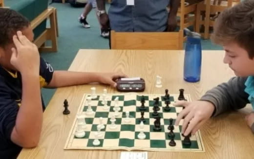 a group of people playing a game