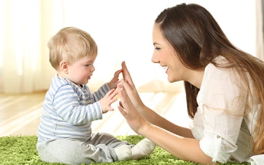 a person and a baby